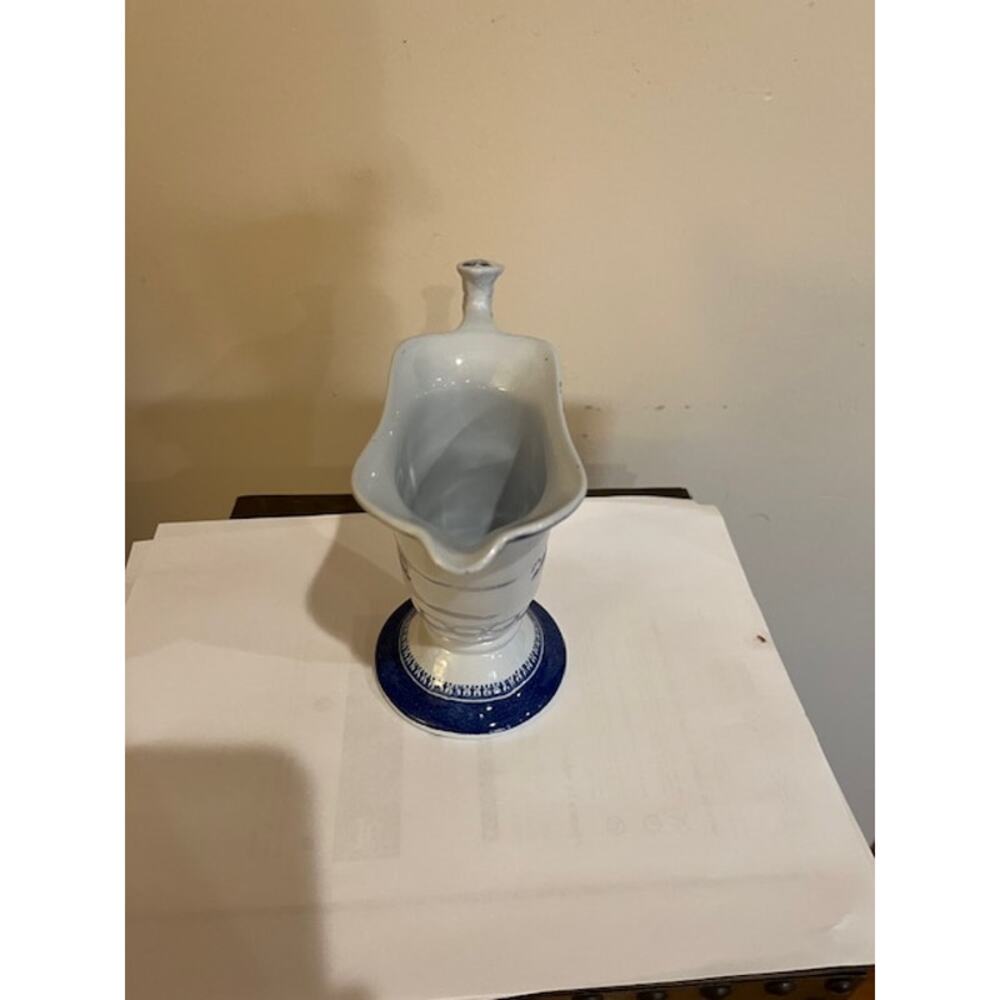 Spode  Fitzhugh Blue & White Fine Stone Creamer/Pitcher, England Antique